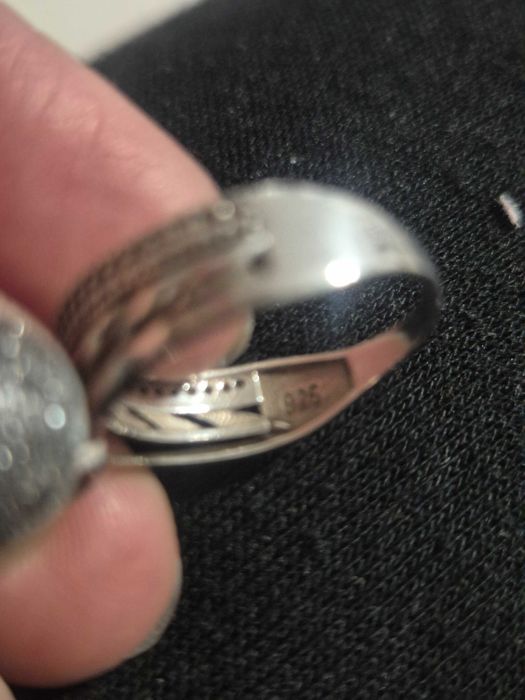 Vand 2 inele argint+cercei argint