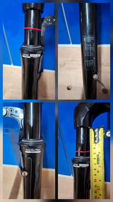 Furca RockShox Paragon gold rl 700c, air, 50mm Trekking si Cross Bikes