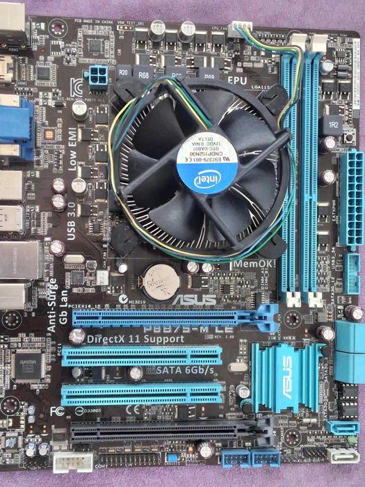 Дънна платка Asus P8B75-M LE с Intel Core i5-3570K + охладител, HDMI
