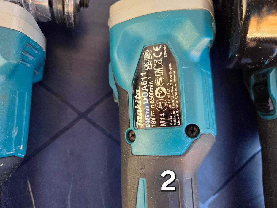 Професионални Акумулаторни Ъглошлайфи MAKITA 18V (125 мм)