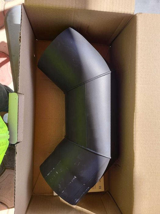 Burlan tabla de otel Fi 130 - 50cm + COT BURLAN FIX FI 130 / 90 GR