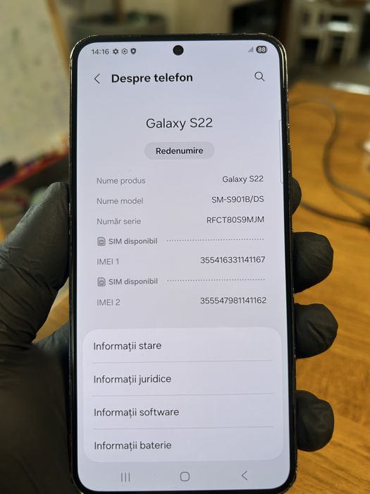 Samsung Galaxy S22, phantom black