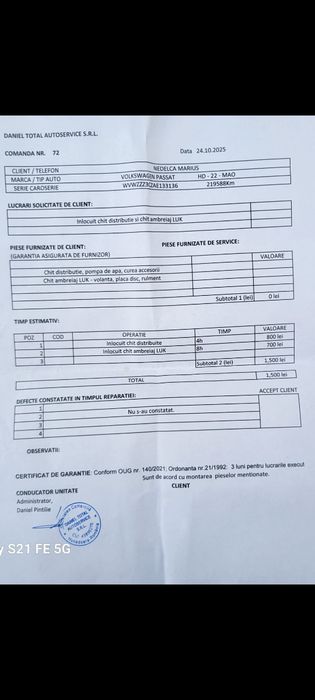 Vând Pasat B6 2010 euro5