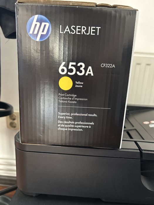 Toner imprimanta HP - 653A galben, sigilat