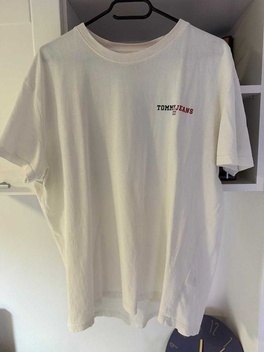 Tricou Tommy Jeans - alb, mărimea XL