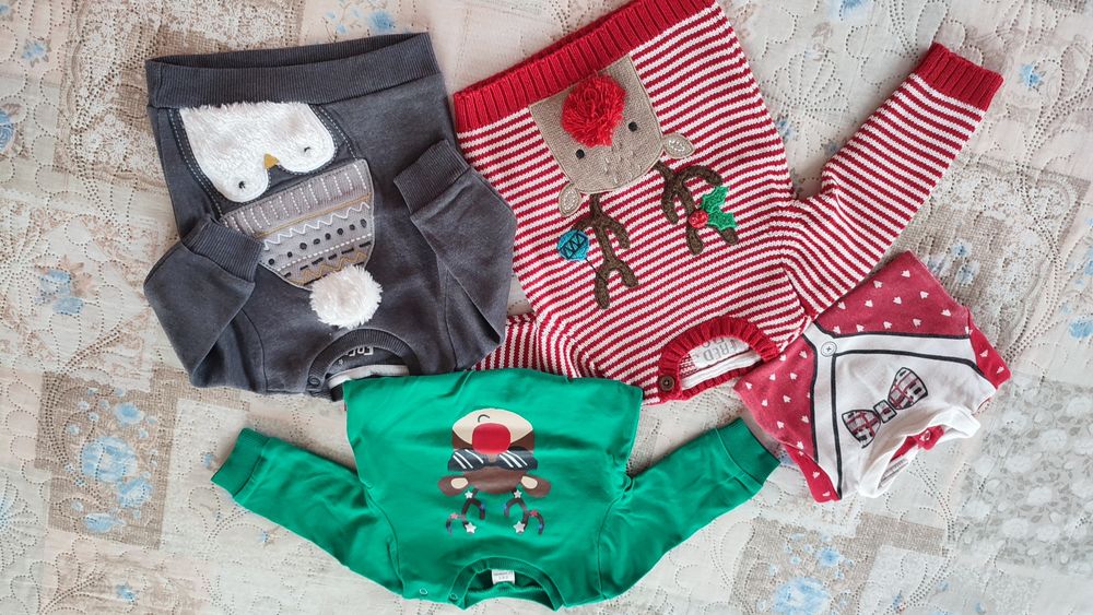 Бебешки Коледни дрешки + аксесоари