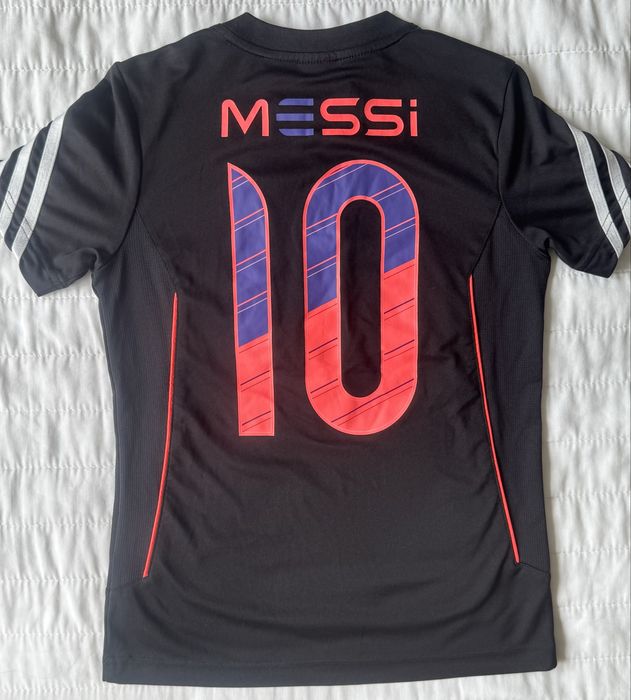 Детска футболна фланелка ADIDAS MESSI 10 Black kids 8-10 г.