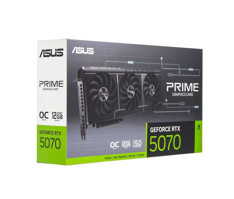 - Видеокарта ASUS Prime GeForce RTX 5070 OC 12GB GDDR7