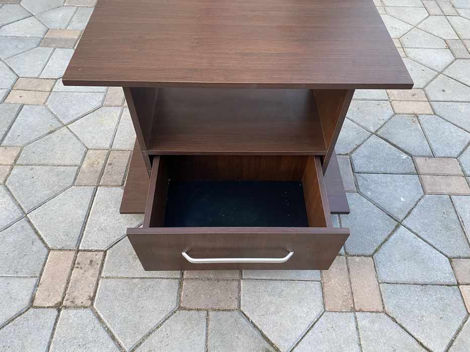 Masă de cafea cu sertar pe roți