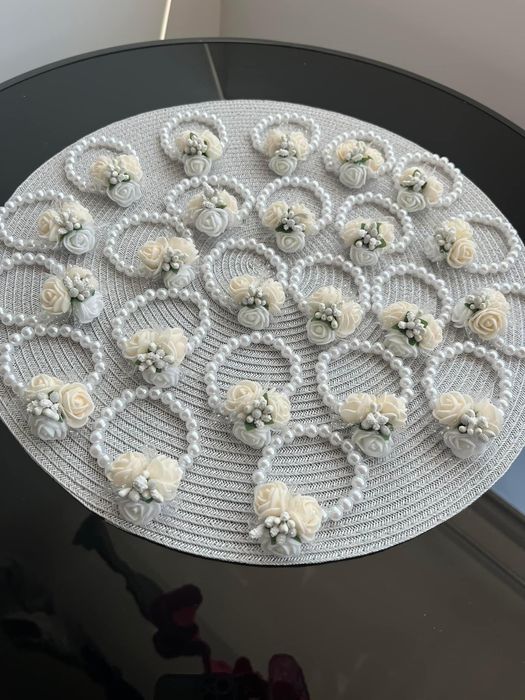 Сватбени гривни с перли