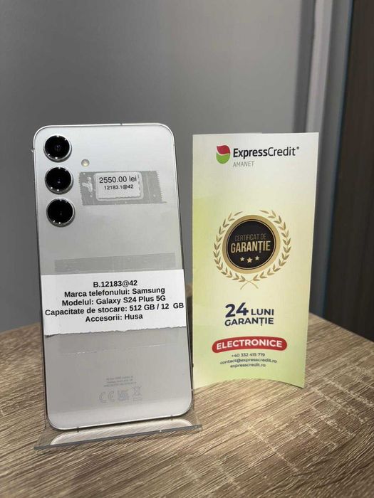 (AG42) Telefon Samsung Galaxy S24 Plus b12183 - Garantie 2 ani!