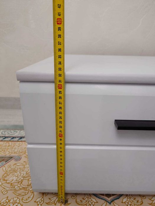 напольная ТВ-тумба, 200х50х32 см, белый