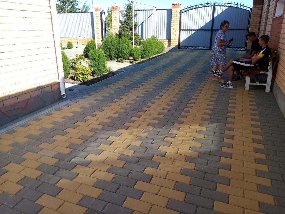 Укладка брусчатки