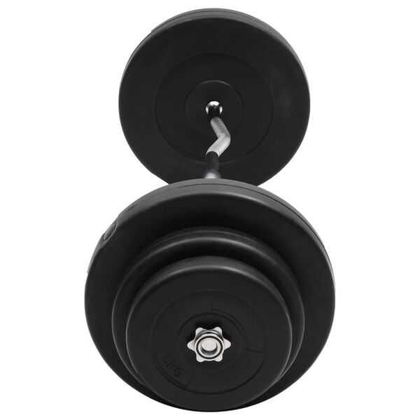 Set halteră cu greutăți 60kg vidaXL