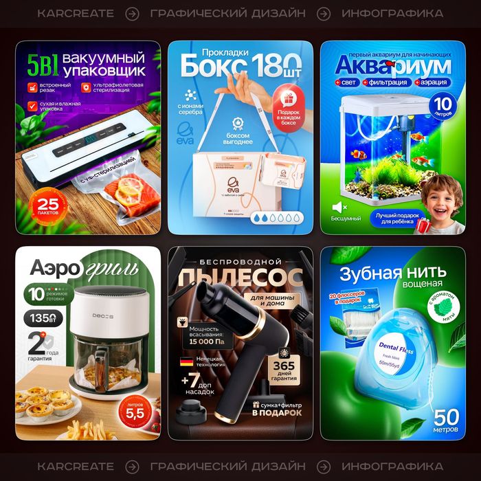 Дизайн инфографики для вайлдбериз , карточки товара маркетплейсов