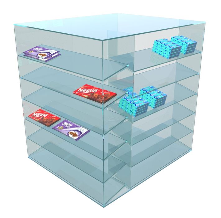 Изготовление стекло кубов