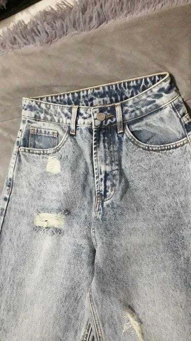 Blugi evazați wide leg mărime xS