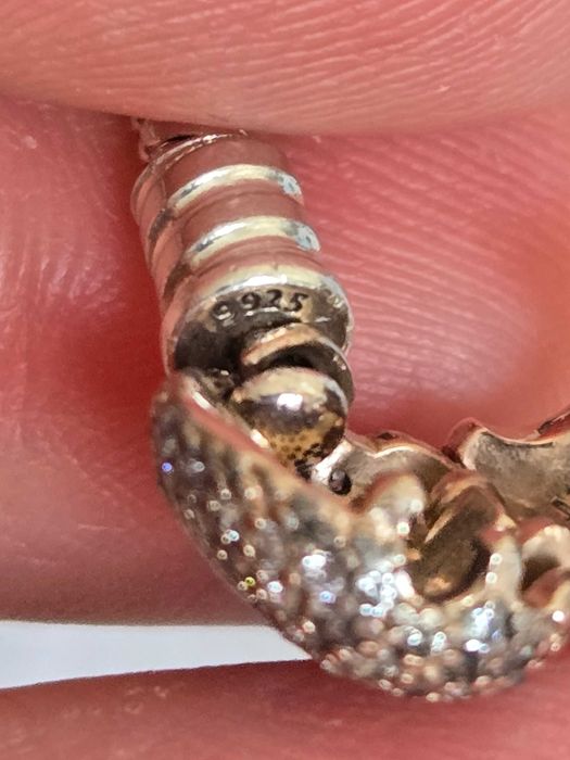 Brățară Pandora Inimă cu Pavé  17 cm