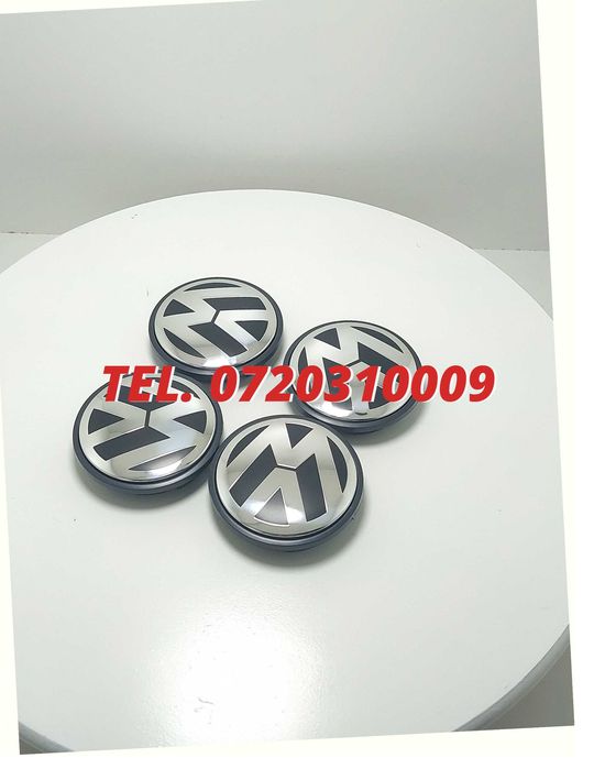 Capace Jante Aliaj 60 / 56Mm Volkswagen Passat / Golf / Cc Pentru Inlocuire Reparatie Sau Completare Echipament Compatibile