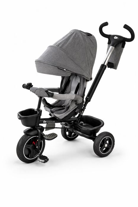Kinderkraft Бебешка триколка 5 в 1 Spinstep Grey 6511 NEW023153