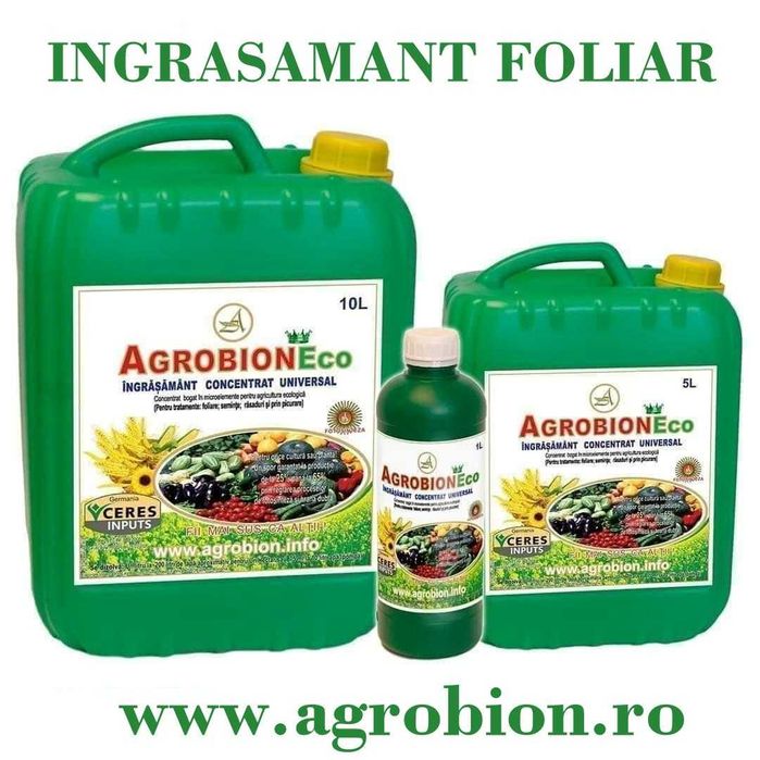Vând AGROBION  îngrășământ foliar cu corector *F fotosinteză