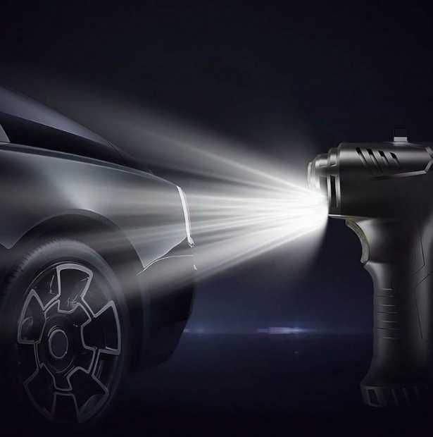 Преносима мини помпа за гуми с LED дисплей за автомобил