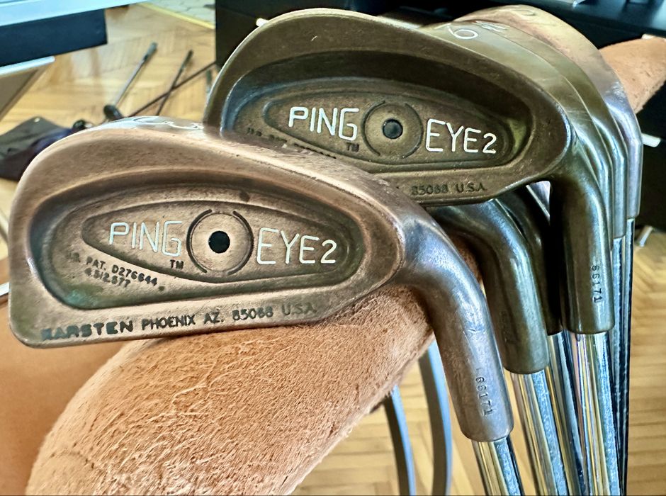 crose cupru golf clubs ping eye 2 1982 copper irons rare