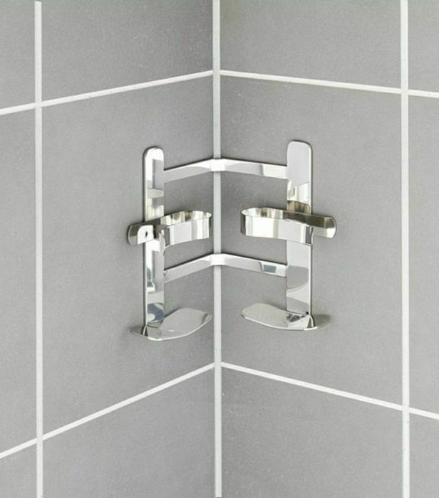Suport de inox pe colt Wenko