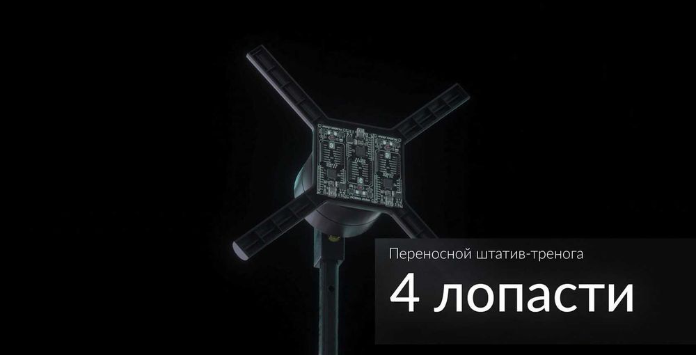 Аренда голографических 3D вентиляторов (LED-экранов) большой 65 см