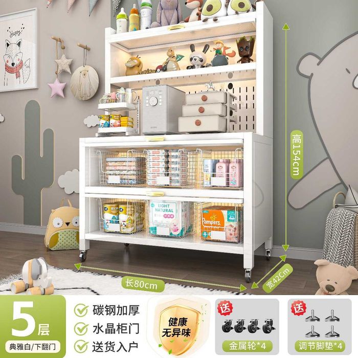 Oshxona metall shkafi shaffof eshiklar bilan | Кухонный шкаф