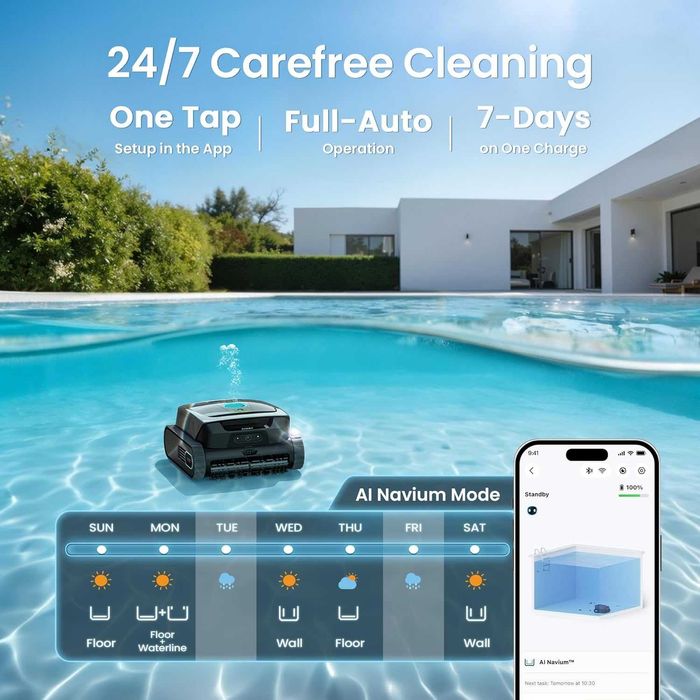 Робот-пылесос для бассейна AIPER Scuba V3 AI Vision! Новый в коробке!