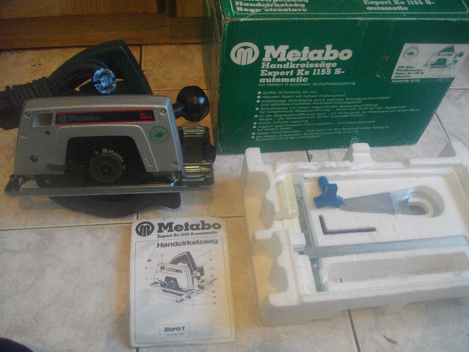 METABO-Ръчен Циркуляр Профи 1100W/Лентов Шлайф Профи-Made in USA-Голям