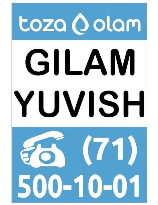 TOZA OLAM gilam yuvish