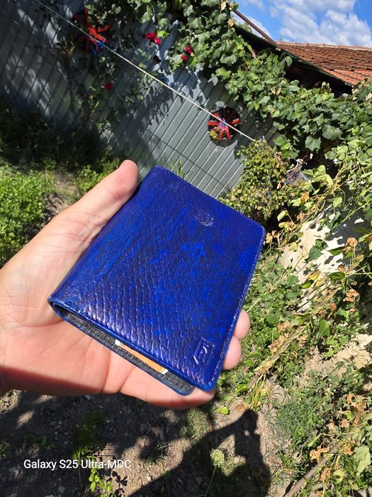 Vând 3 portofele handmade din piele naturală, la pachet