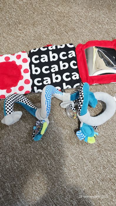 Jucarii bebe Canpol, spirala carut, oglinda