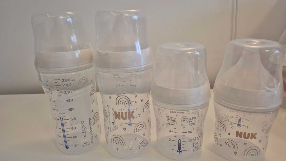 Сет шишета 8 части Nuk Perfect Match - Temperature Control, дъга
