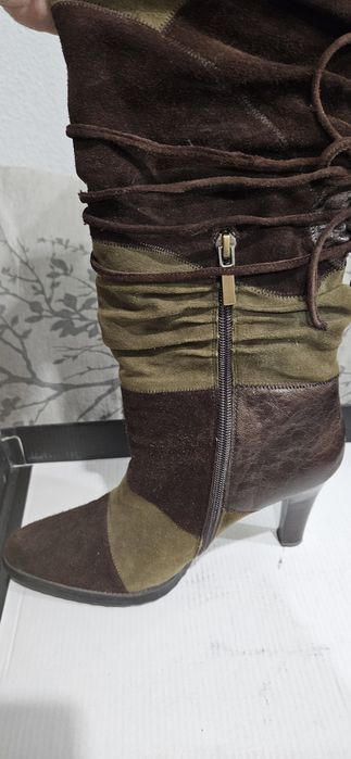 Продам французские кожаные сапоги