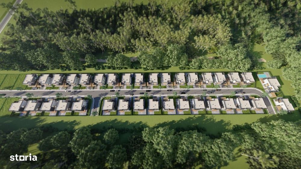 Teren Balotesti cu proiect vile gata de executie - Proiect, PUZ si AC