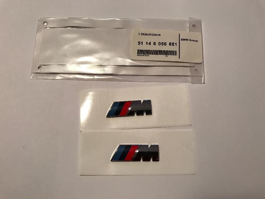 Set Emblema BMW M4 aripi/spate abs crom