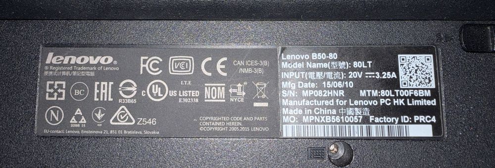 Lenovo B50-80 Лап топ