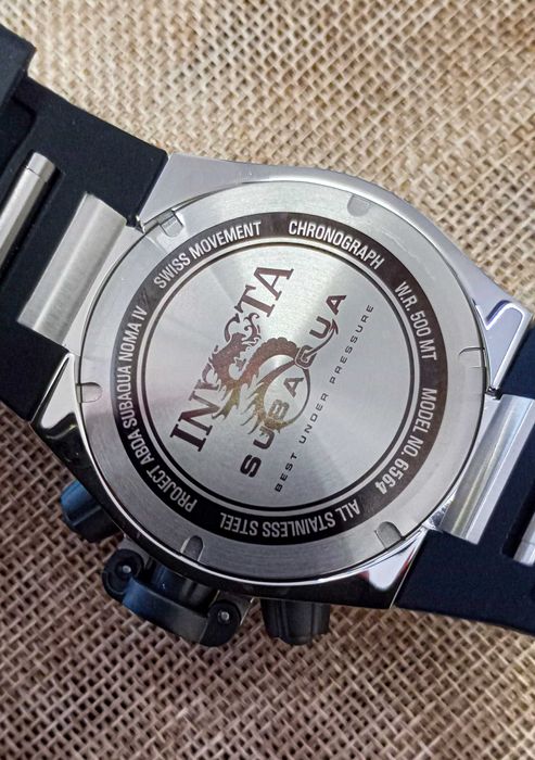 Ceas Invicta Subaqua Noma IV Black Dial Chronograph – Barbati
