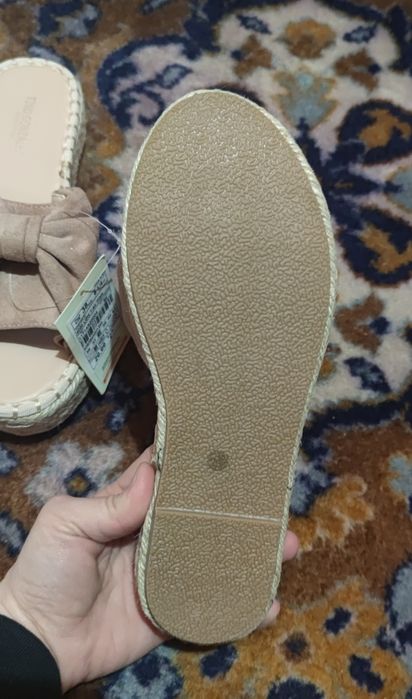 Papuci marime 38 espadrile 38 bej