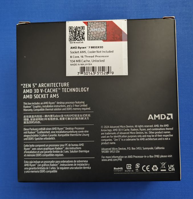 AMD Ryzen 7 9800X3D