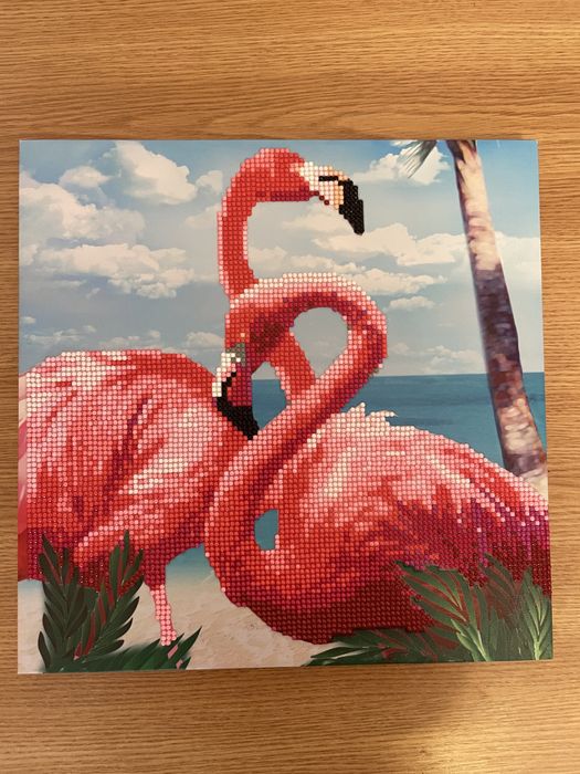 Tablou cu diamante lucrat manual