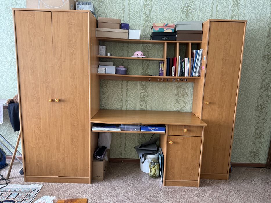 Шкаф и рабочий стол