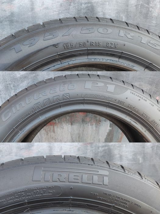 1бр. лятна гума 195/50/15  Pirelli Cinturato Verde
 P1
dot4821
6.77mm