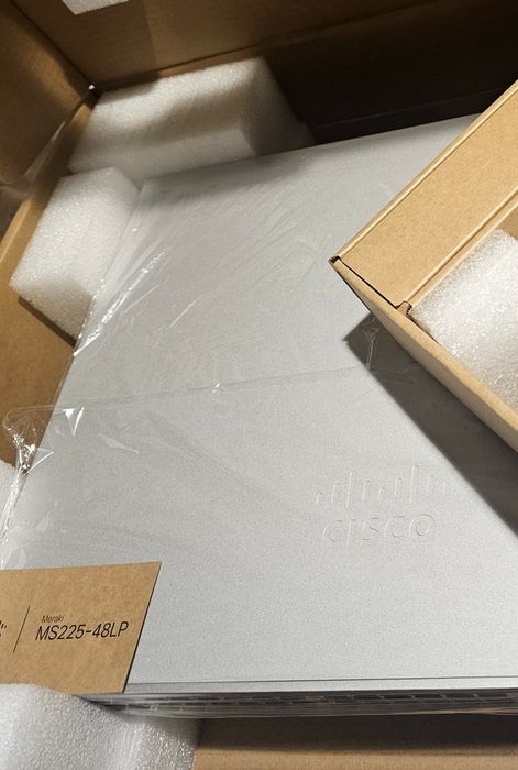 Cisco Meraki MS225-48LP Switch 48 Porturi PoE+ SIGILAT / Nou în Cutie / NEFOLOSIT + Transfer Licență/Dashboard