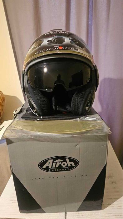 Нова каска Airoh Rev19 Size L Yellow Anthracite Modular
