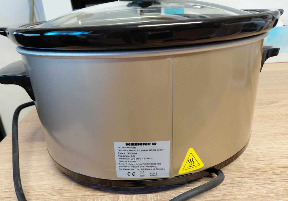 Oala electrica - Slow Cooker Heinner HSCK-C35CR, 3,5 L