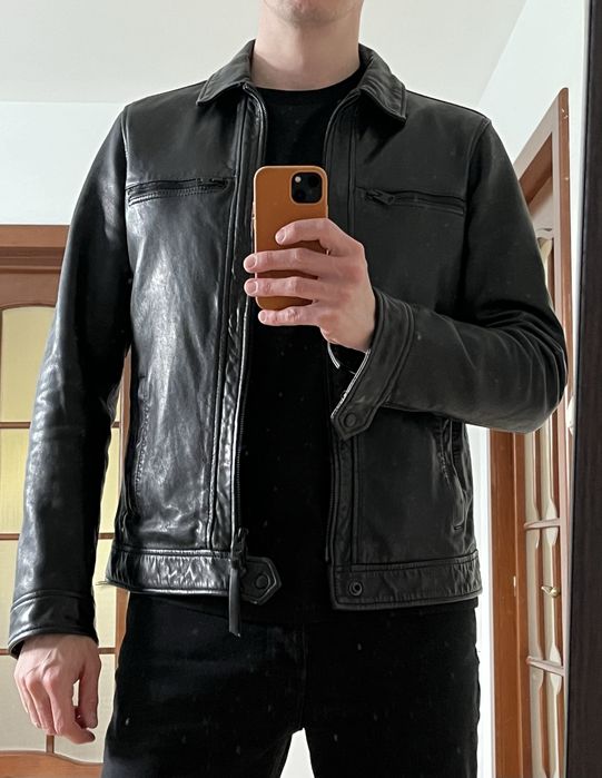 Geaca Piele AllSaints, Negru, M
